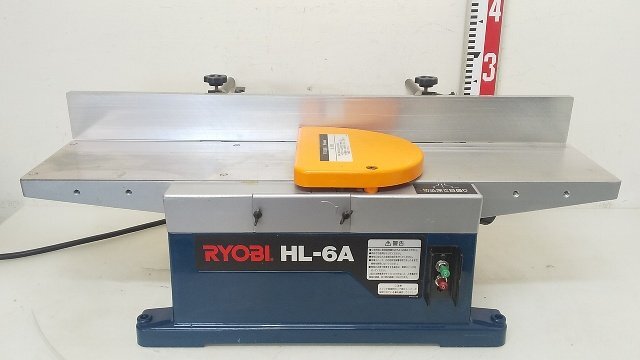 (1円スタート!) RYOBI リョービ 小型手押カンナ HL-6A かんな盤 有効切削幅 155mm 木工機械 動作良好 B4931拍卖