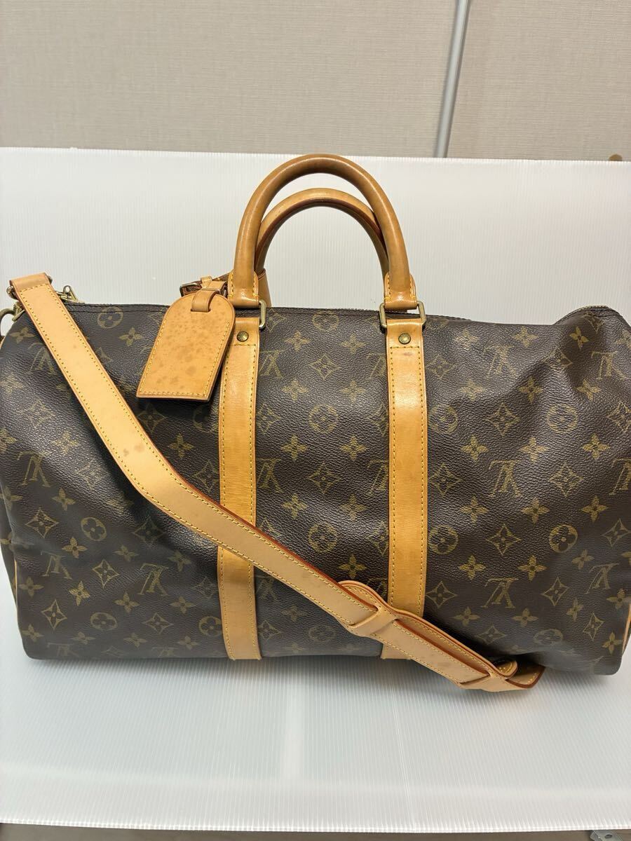 美品 完品 ルイヴィトン LOUIS VUITTON キーポル・バンドリエール45 ボストンバッグ モノグラム拍卖