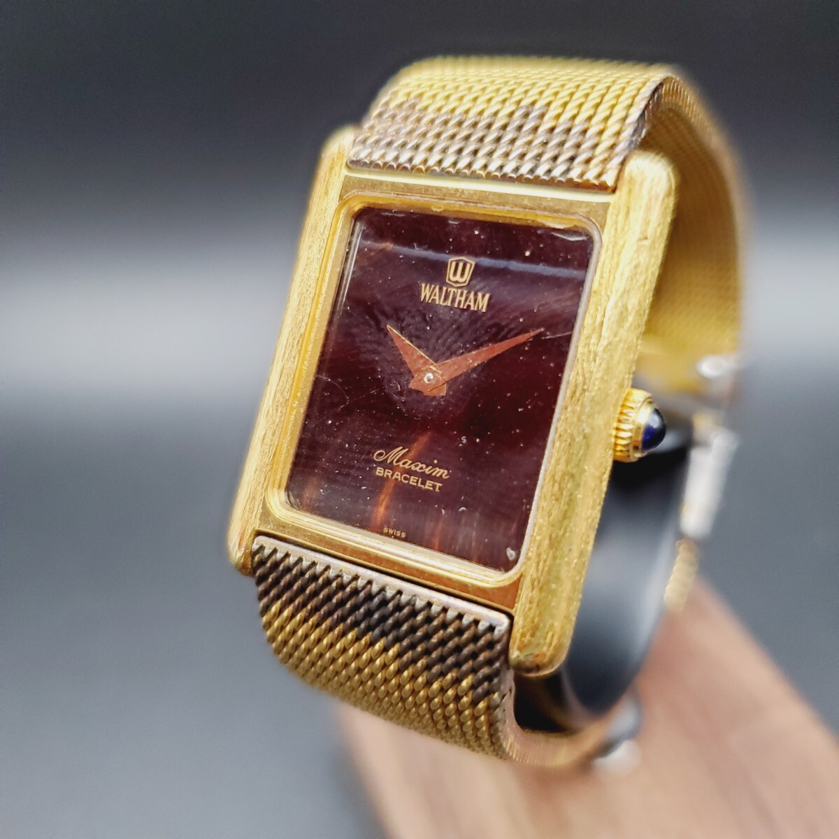 1円〜 ウォルサム WALTHAM マキシム Maxim 20MC 1/20 12K GF スクエア 手巻き レディース 腕時計 アンティーク 稼働品拍卖