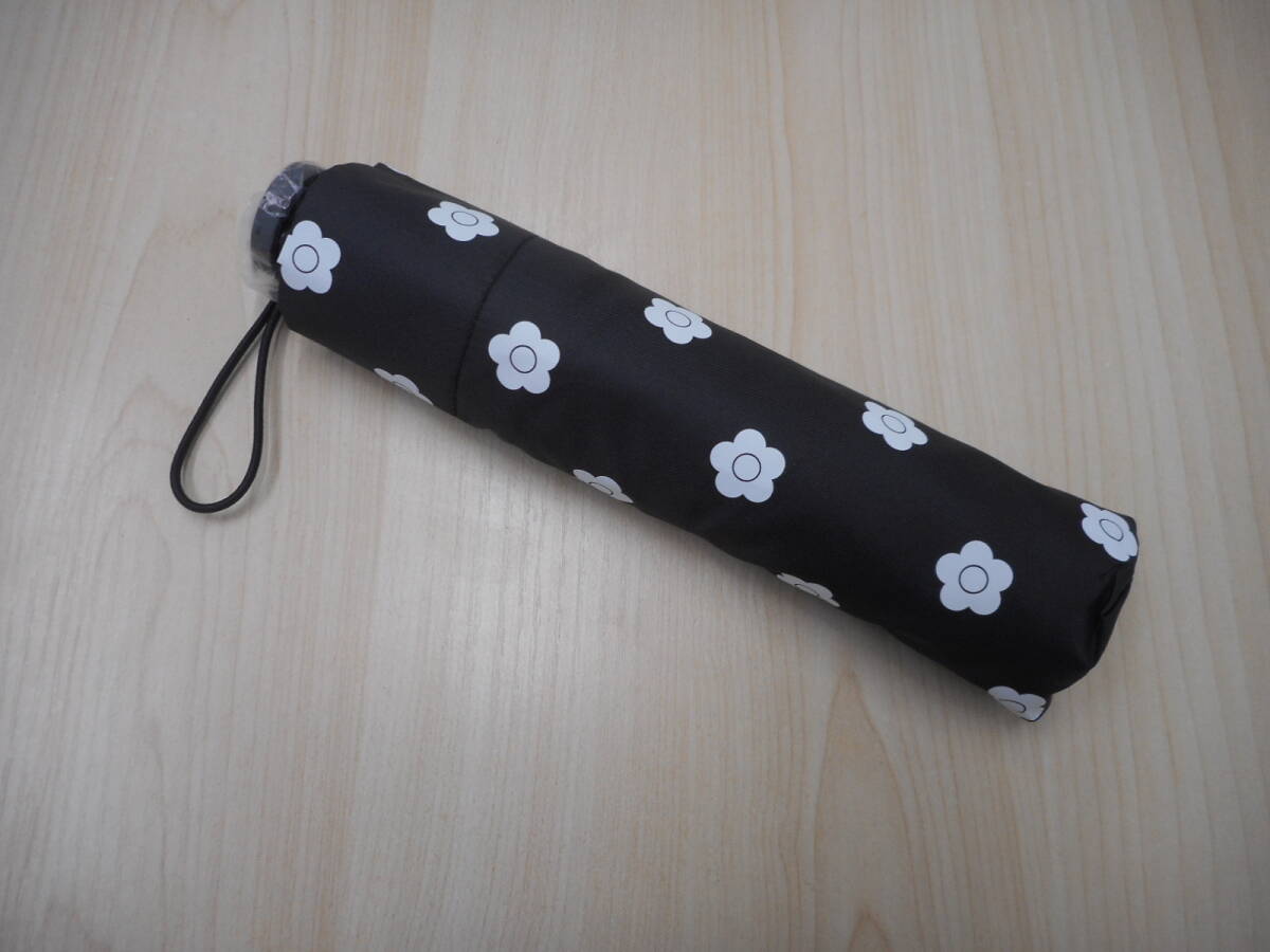 MARY QUANT マリークワント 傘 ノベルティ UVカット加工 晴雨兼用 ブラック ポータブル アンブレラ 傘【A114】拍卖