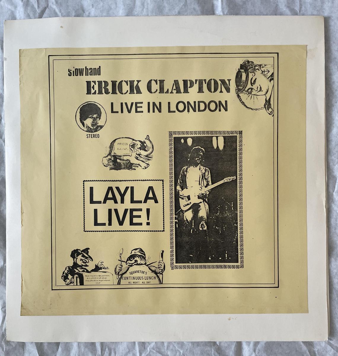 レコード LP エリッククラプトン ERICK CLAPTON LIVE IN LONDON ブート拍卖