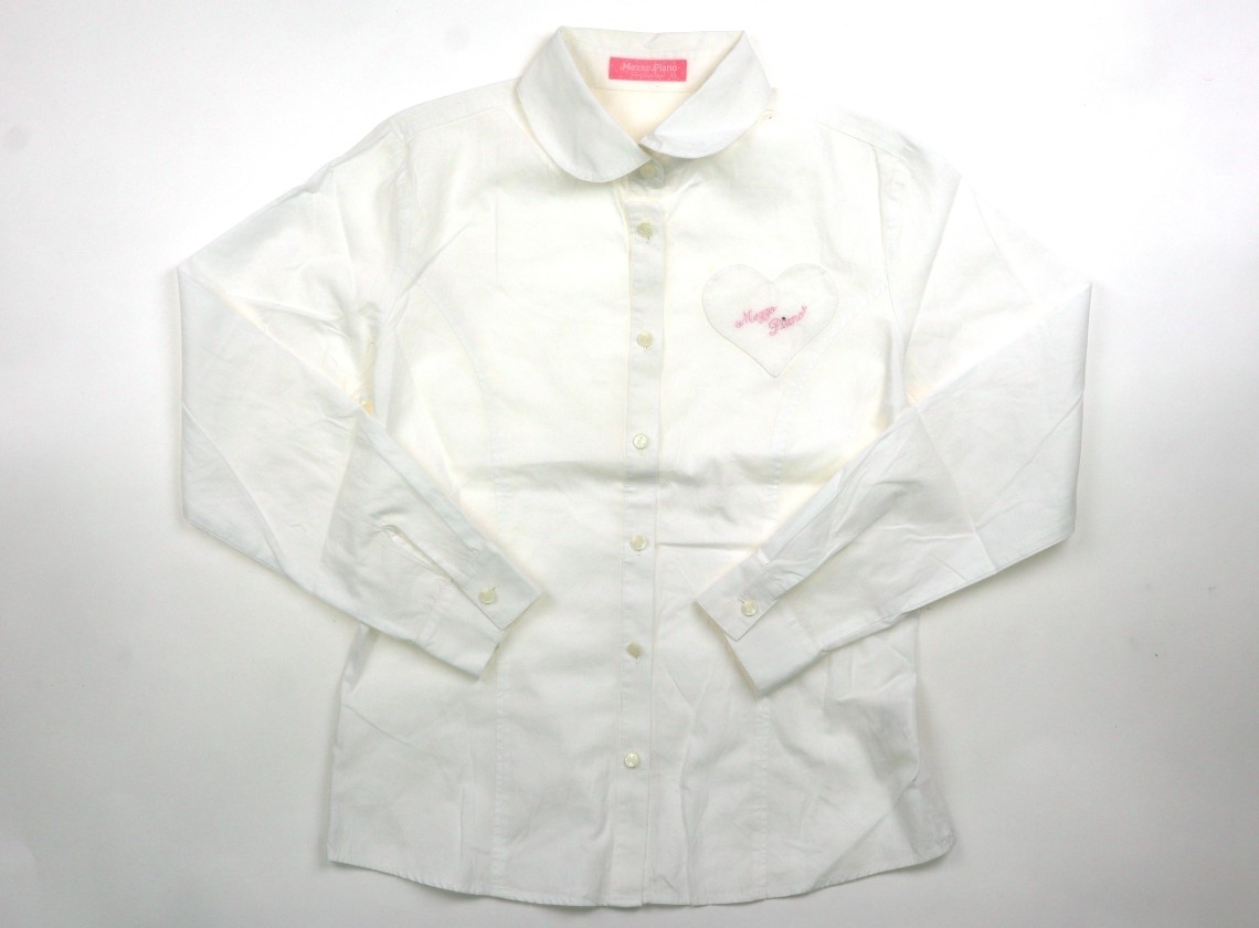 メゾピアノ mezzo piano シャツ・ブラウス 160サイズ 女の子 子供服 ベビー服 キッズ拍卖