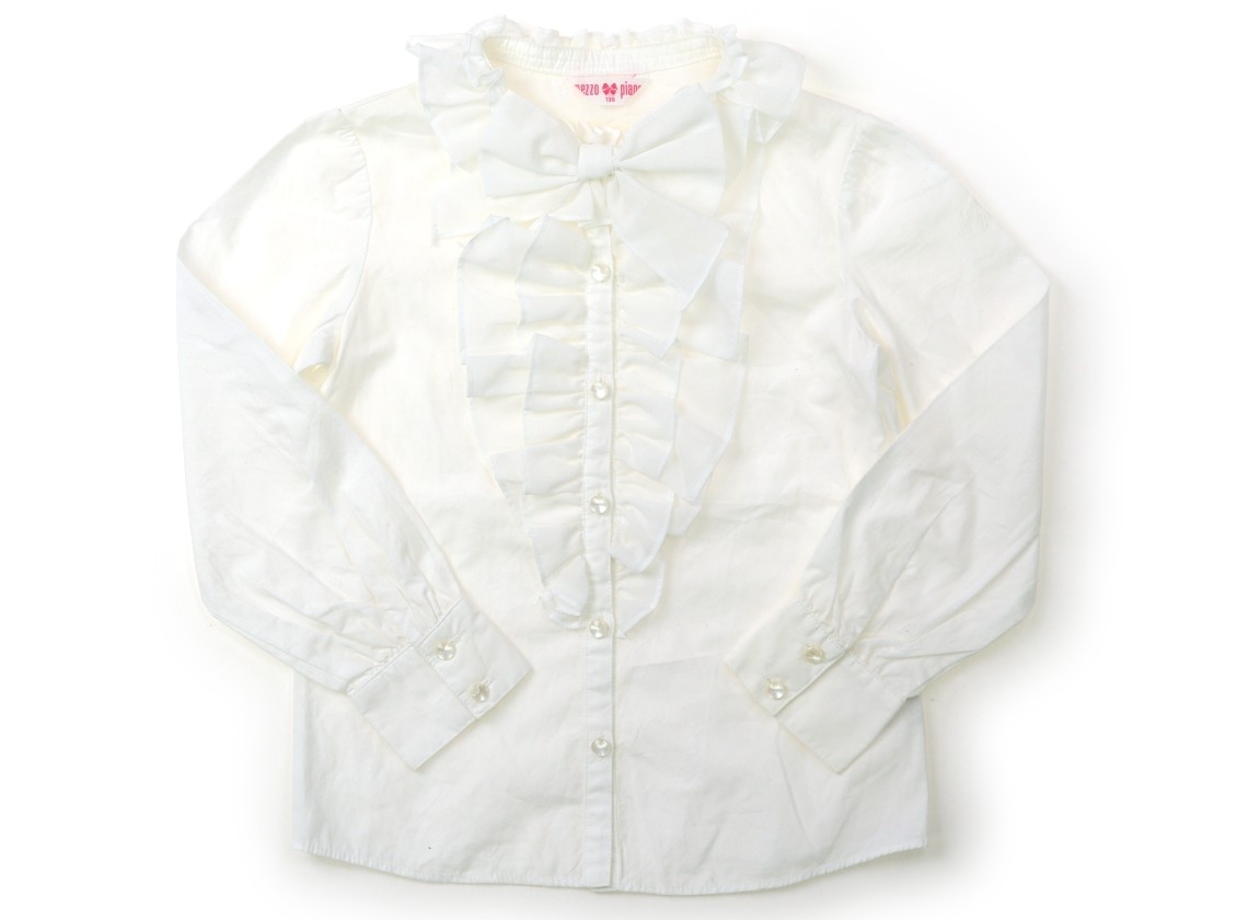メゾピアノ mezzo piano シャツ・ブラウス 130サイズ 女の子 子供服 ベビー服 キッズ拍卖