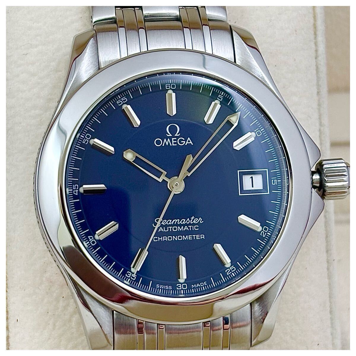 極美品 オメガ時計・シーマスター120・ジャックマイヨール2001限定 OH済み拍卖