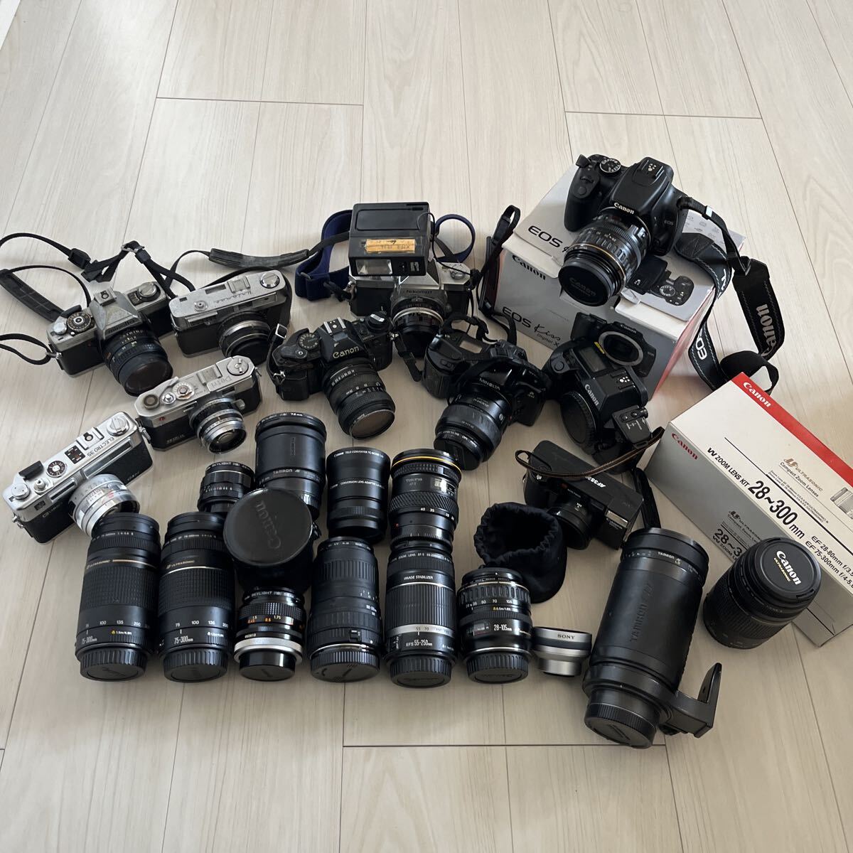 1円スタート まとめ売り フィルムカメラ 一眼レフ レンズ Canon MINOLTA Nikon ニコン キャノン ミノルタ レトロ ビンテージ ソニー ヤシカ拍卖