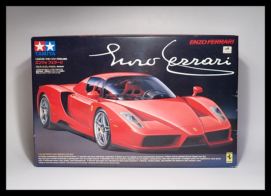 【海蛍】未組立保管品 タミヤ模型 1/24 エンツォ フェラーリ スポーツカーシリーズ No.260 フルディスプレイモデル プラモデル拍卖