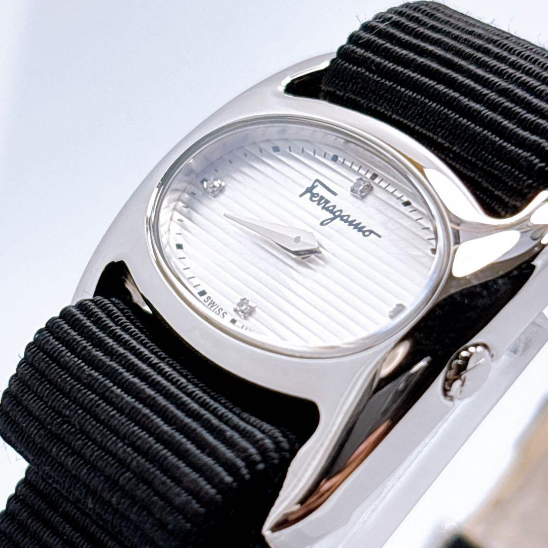 241 サルヴァトーレフェラガモ ヴァラリボン ダイヤ クォーツ 腕時計 美品拍卖