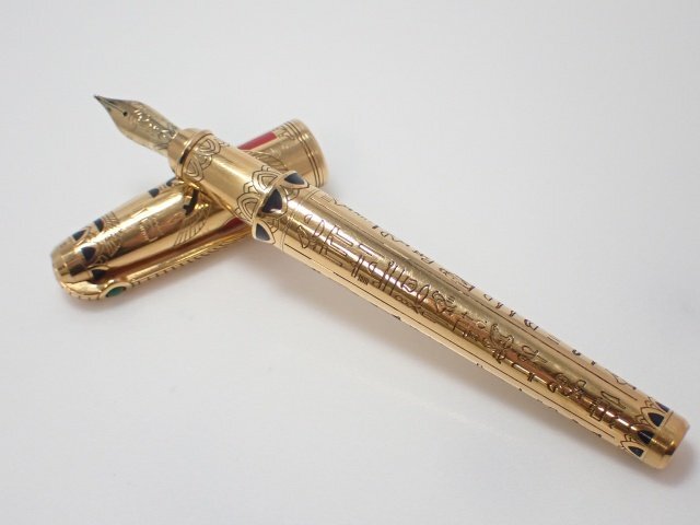 S.T.DUPONT デュポン PHARAOH ファラオ ペン先 M 18k-750 万年筆 ☆ 750B1-1拍卖