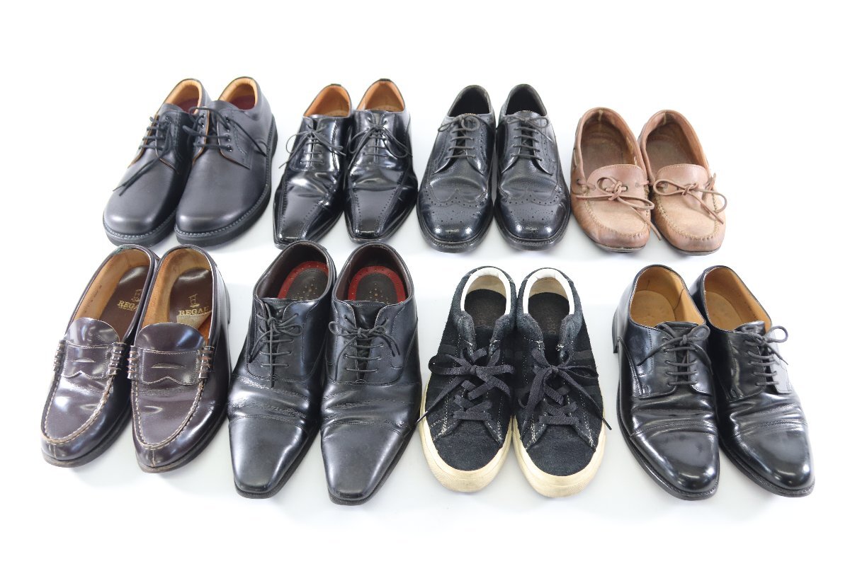 【8点】REGAL リーガル サイズ 24 1/2 25 25.5 26 27 等 革靴 ローファー パンプス シューズ 靴 メンズ まとめ売り 4824-RY拍卖