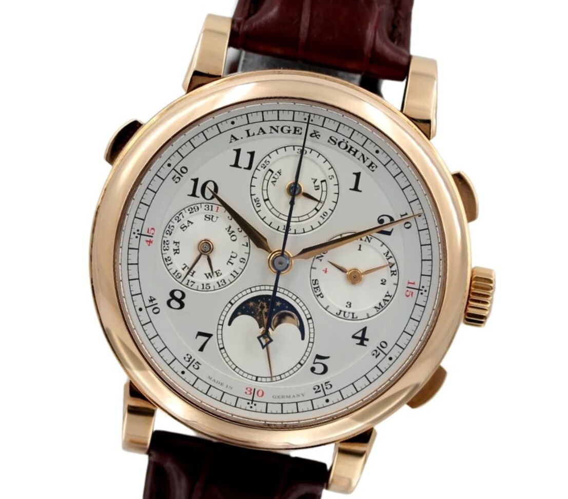 ★A.LANGE & SOHNE★A.ランゲ&ゾーネ 1815 ラトラパントラトラパント パーペチュアルカレンダー 421.032FE K18RG最高級腕時計 希少美品!!拍卖
