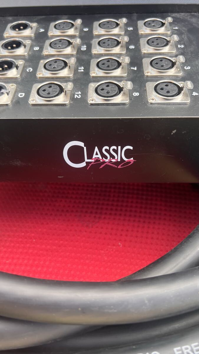 CLASSIC PRO マルチケーブル 12ch 4リターン 約10m ステージボックス 美品 動作品 PA機材拍卖