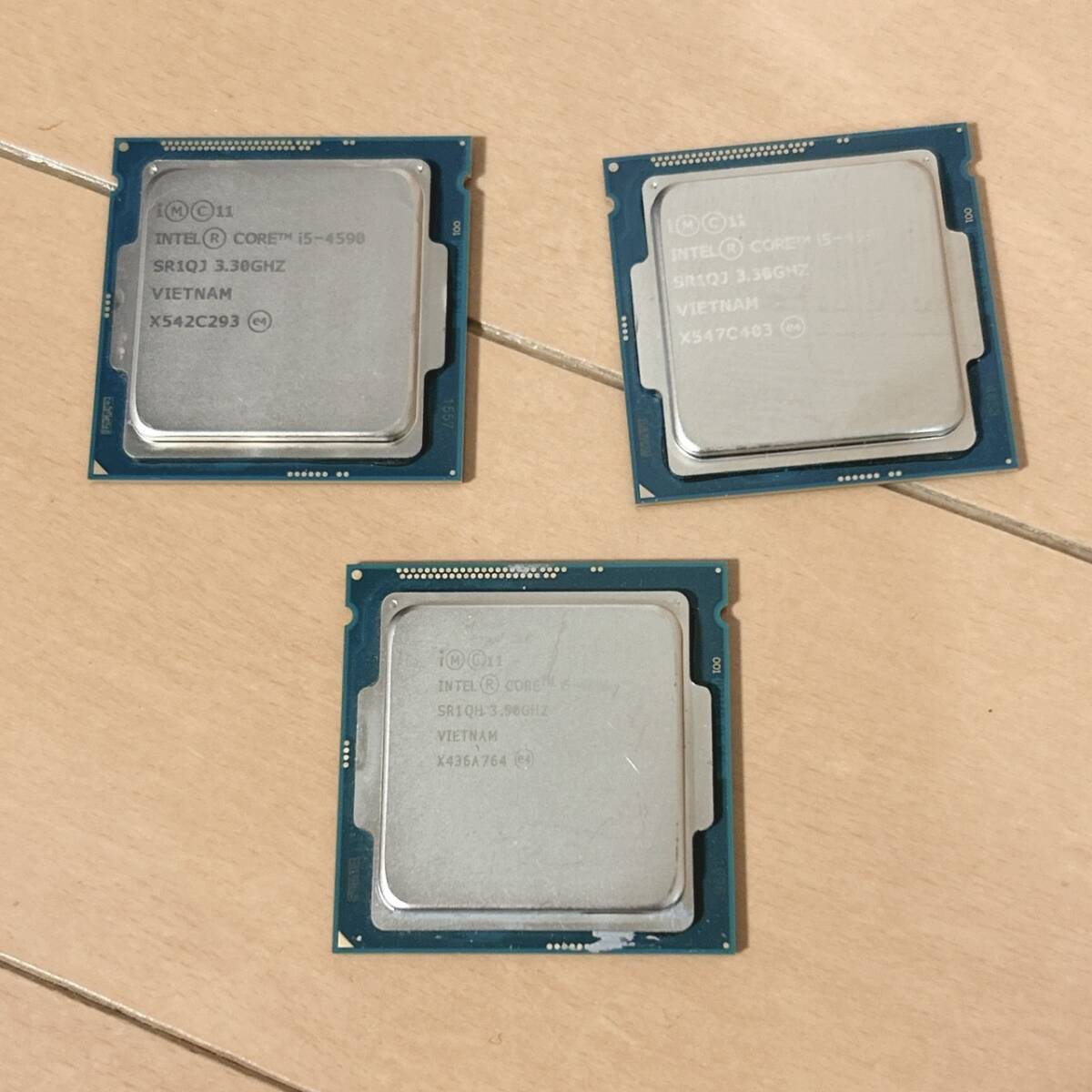 ☆☆1円スタート☆☆送料無料☆☆Intel Core i5-4590 i5-4690 3個セット LGA1150 CPU 動作品まとめ売り拍卖