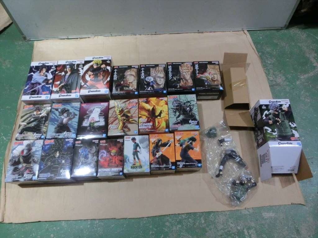 T【5ろ-29】【140サイズ】1円~/未開封/NARUTO ナルト フィギュア 21点セット/サスケ イタチ 他/※外箱傷み有拍卖