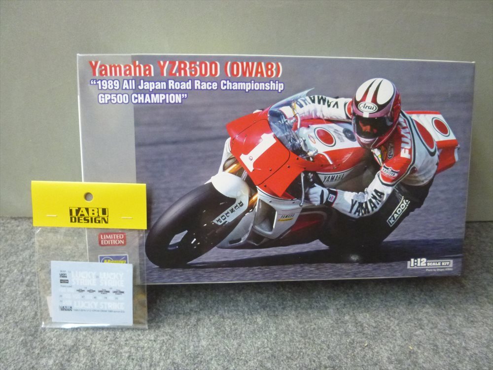 ハセガワ 1/12 No.21738 ヤマハ YZR500 1989全日本GP500チャンピオン&タブデザインオプションデカール 委託品拍卖