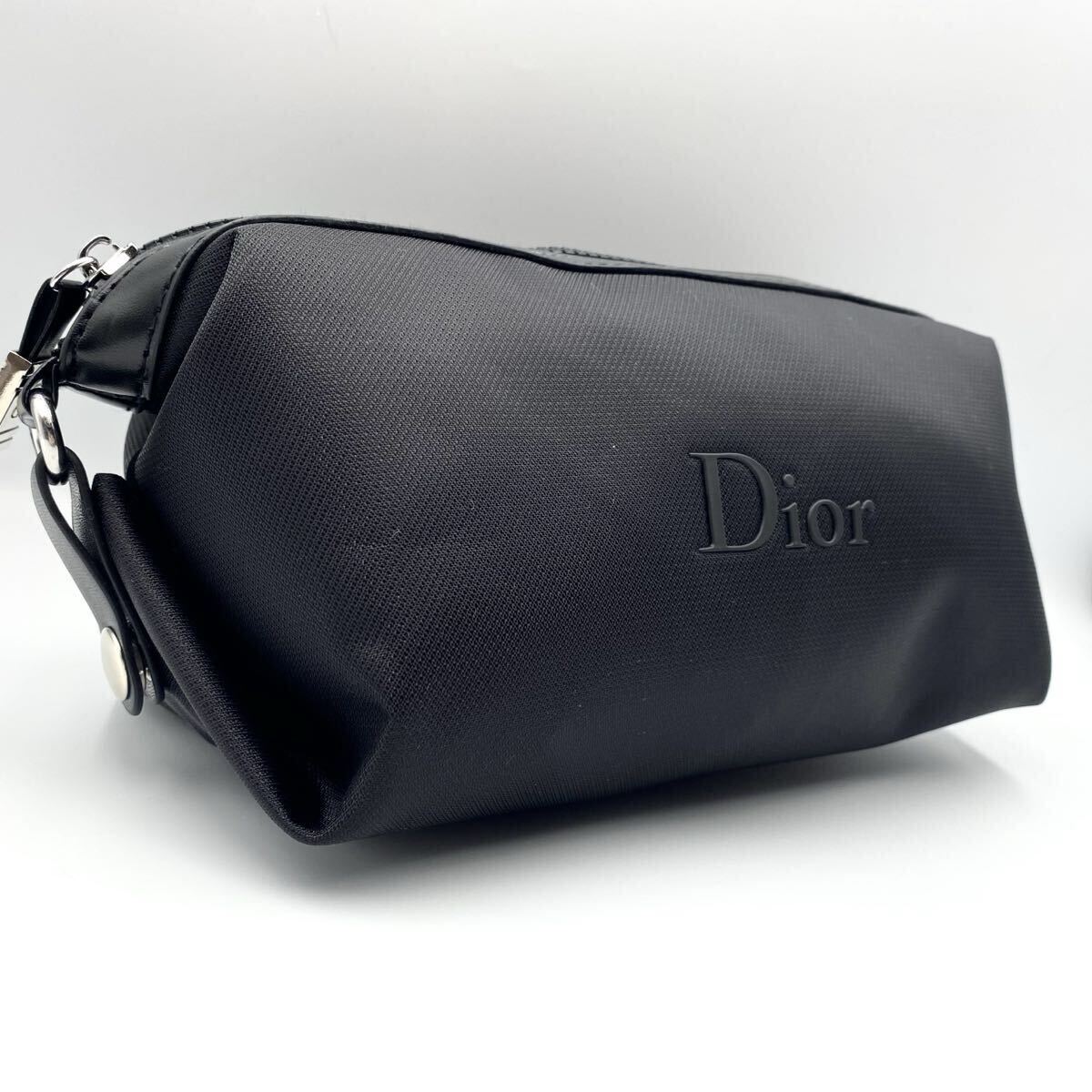 1円~ 新品未使用 Christian Dior クリスチャン ディオール セカンドバッグ クラッチバック ポーチ 2way ロゴ ブラック 黒 メンズ ビジネス拍卖
