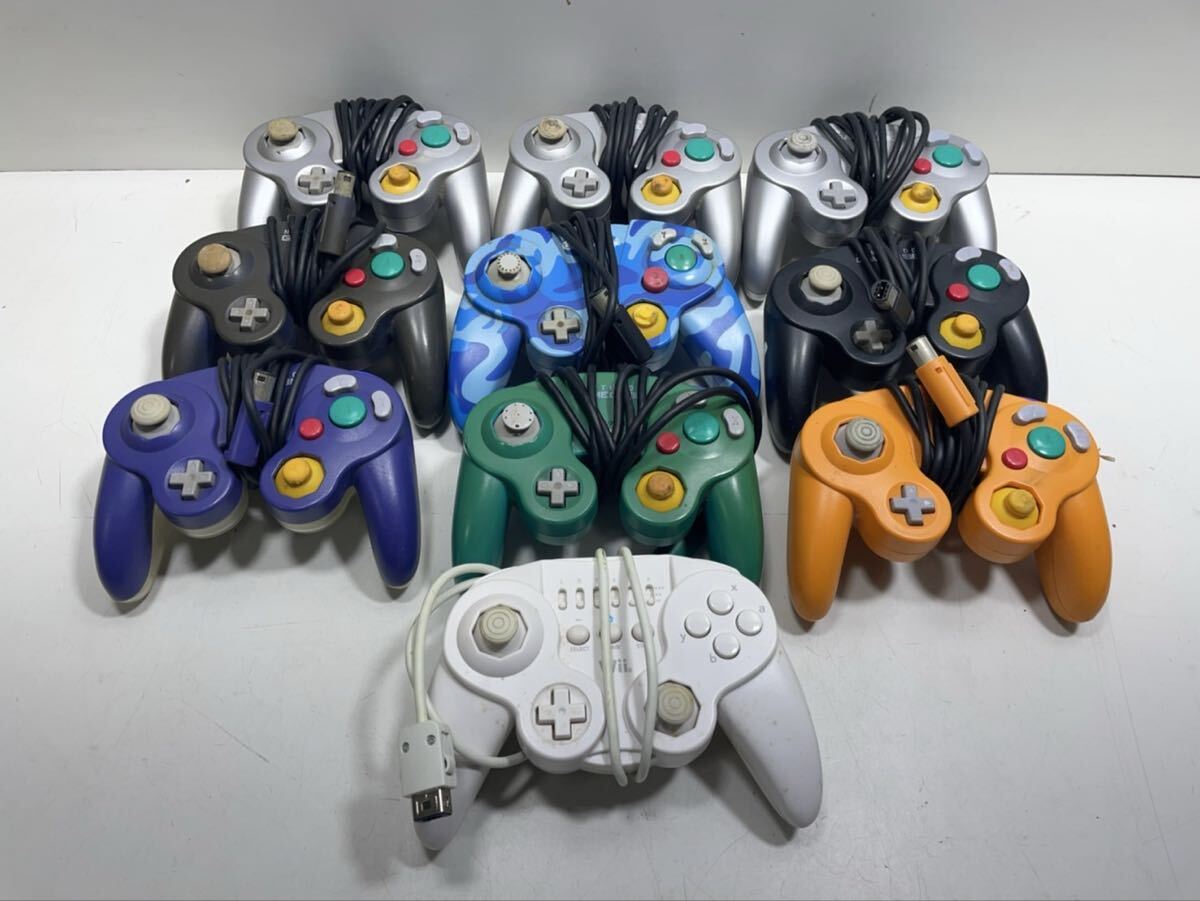 任天堂 ゲームキューブ コントローラー 9個+Wiiコントローラー1個 まとめて売り動作未確認拍卖