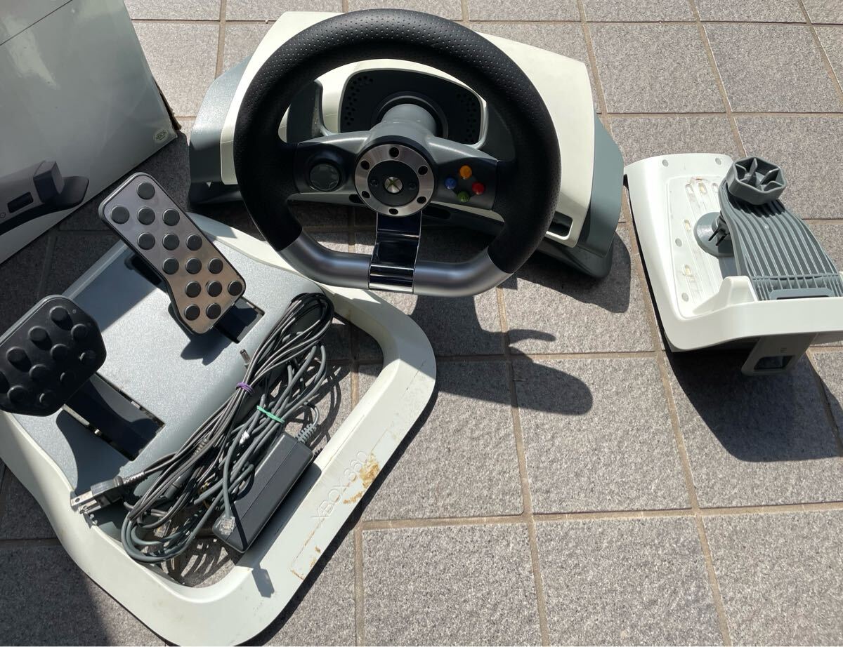 XBOX360 ワイヤレスレーシングホイール拍卖