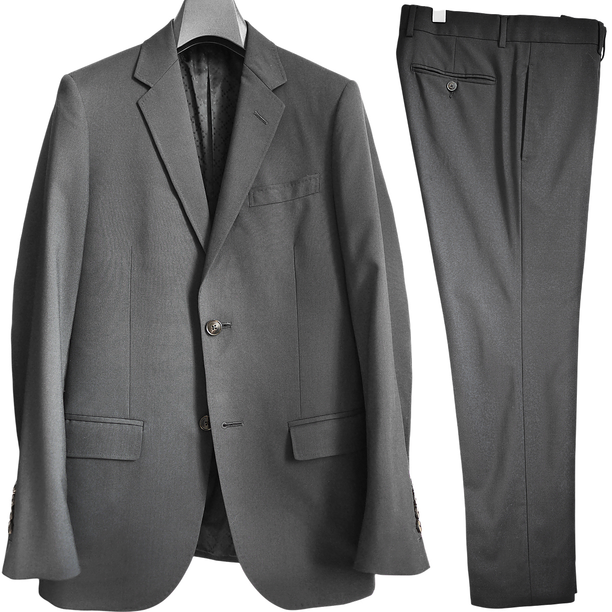 正規品 現行モデル グッチ GUCCI ウールギャバジン セットアップスーツ ジャケット パンツ スラックス拍卖