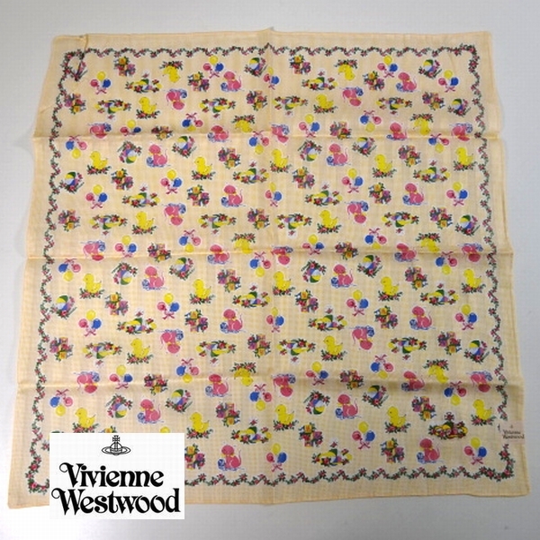 新品 ヴィヴィアンウエストウッド Vivienne Westwood オーブ ハンカチ 女性 レディース 婦人用2拍卖