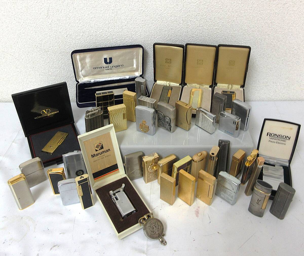 1円スタート デュポン他ライターまとめ ライター43本まとめ デュポン ダンヒル カルティエ ヴァレンティノ ジバンシー Zippo YSL 他拍卖