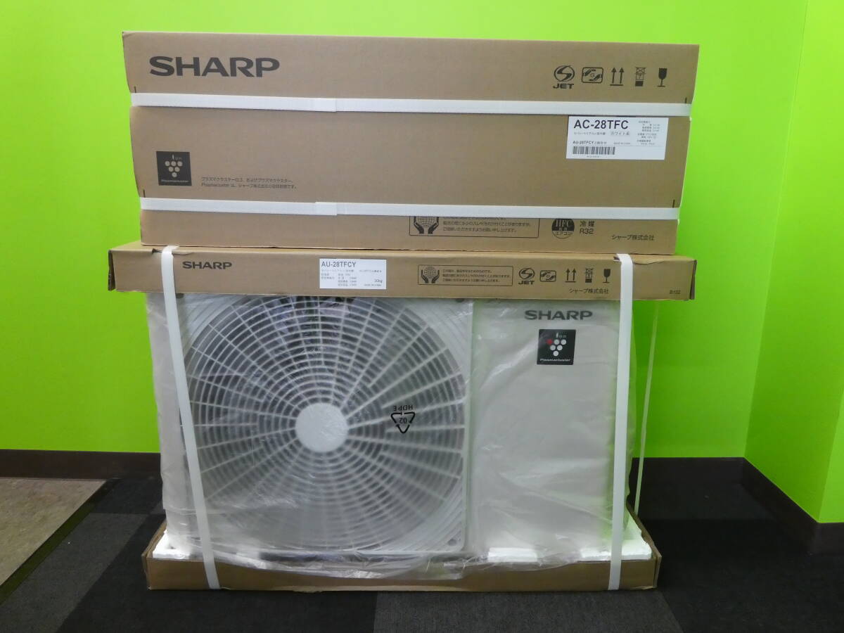 ①未使用・未開封 シャープ エアコン 室内・外セット AU-28TFCY/AC-28TFC 100V 2個口発送(佐川急便) 保管品 1円スタート拍卖