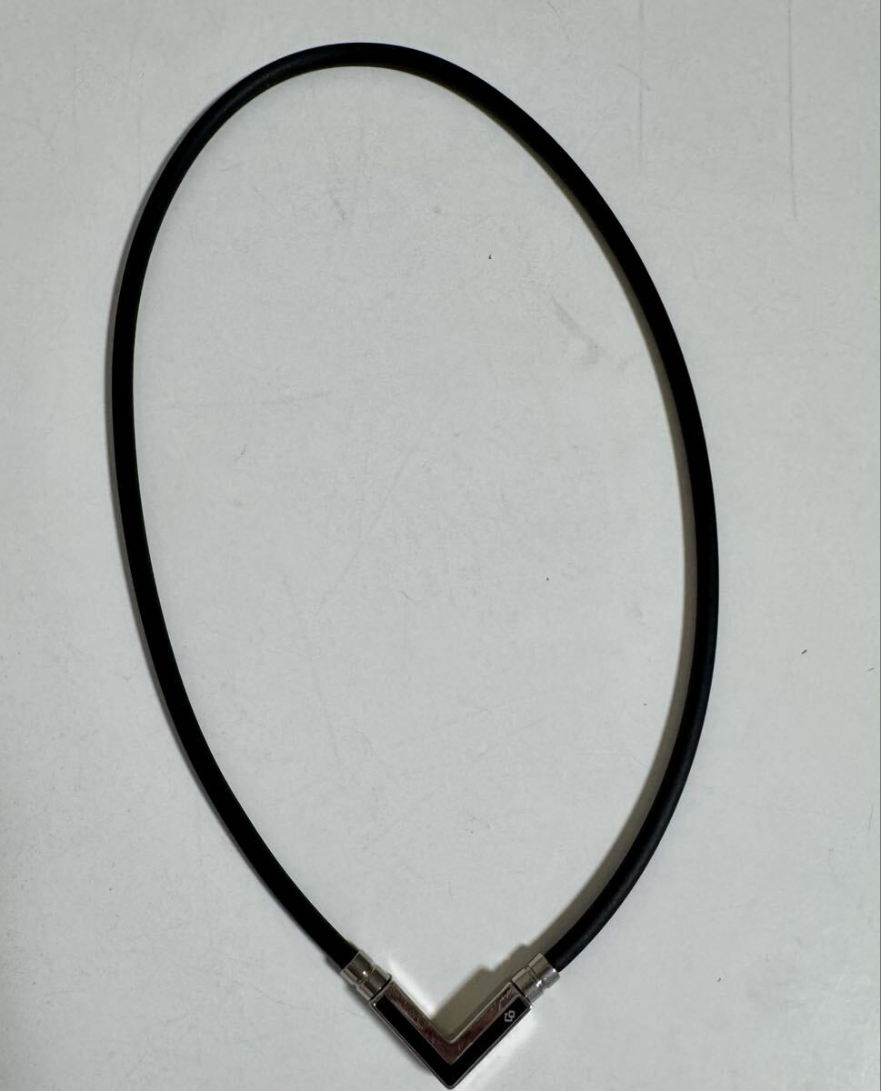 【中古】 コラントッテ Colantotte 磁気ネックレス シルバー ブラック M拍卖