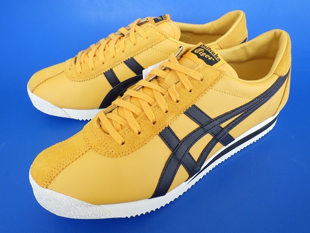16432■新品 デッド asics Onitsuka Tiger TIGER CORSAIR アシックス オニツカタイガー コルセア 黄 黒 イエロー 27.5 1183A357拍卖