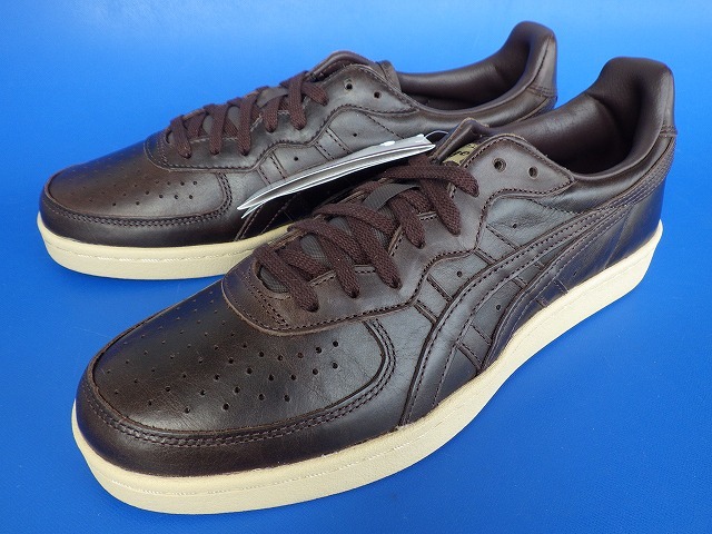 16433■新品 デッド asics Onitsuka Tiger GSM D7H1L アシックス オニツカタイガー 茶 レザー 27.5拍卖