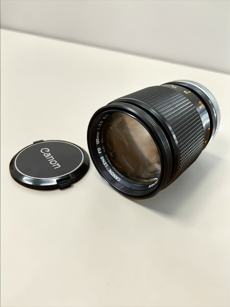 ●I0314A キヤノン Canon LENS FD 135mm 1:2.5 S.C. 101541 カメラ用レンズ MADE IN JAPAN C-58mm 自宅保管品 現状品拍卖