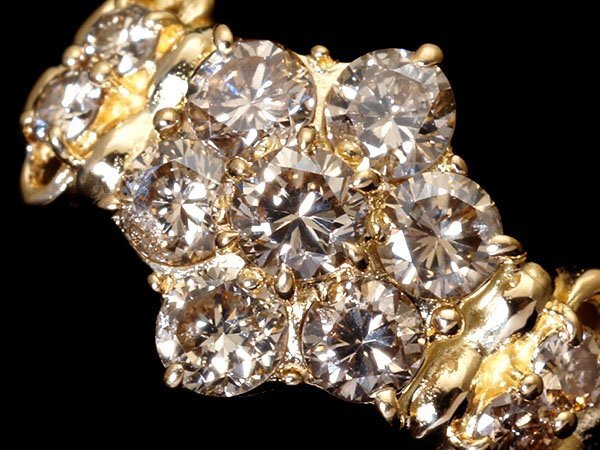 1円~【ジュエリー極】お洒落なフラワーデザイン輝く!良質天然ブラウンダイヤモンド1.00ct 高級K18YGリング w6261uulm【送料無料】拍卖