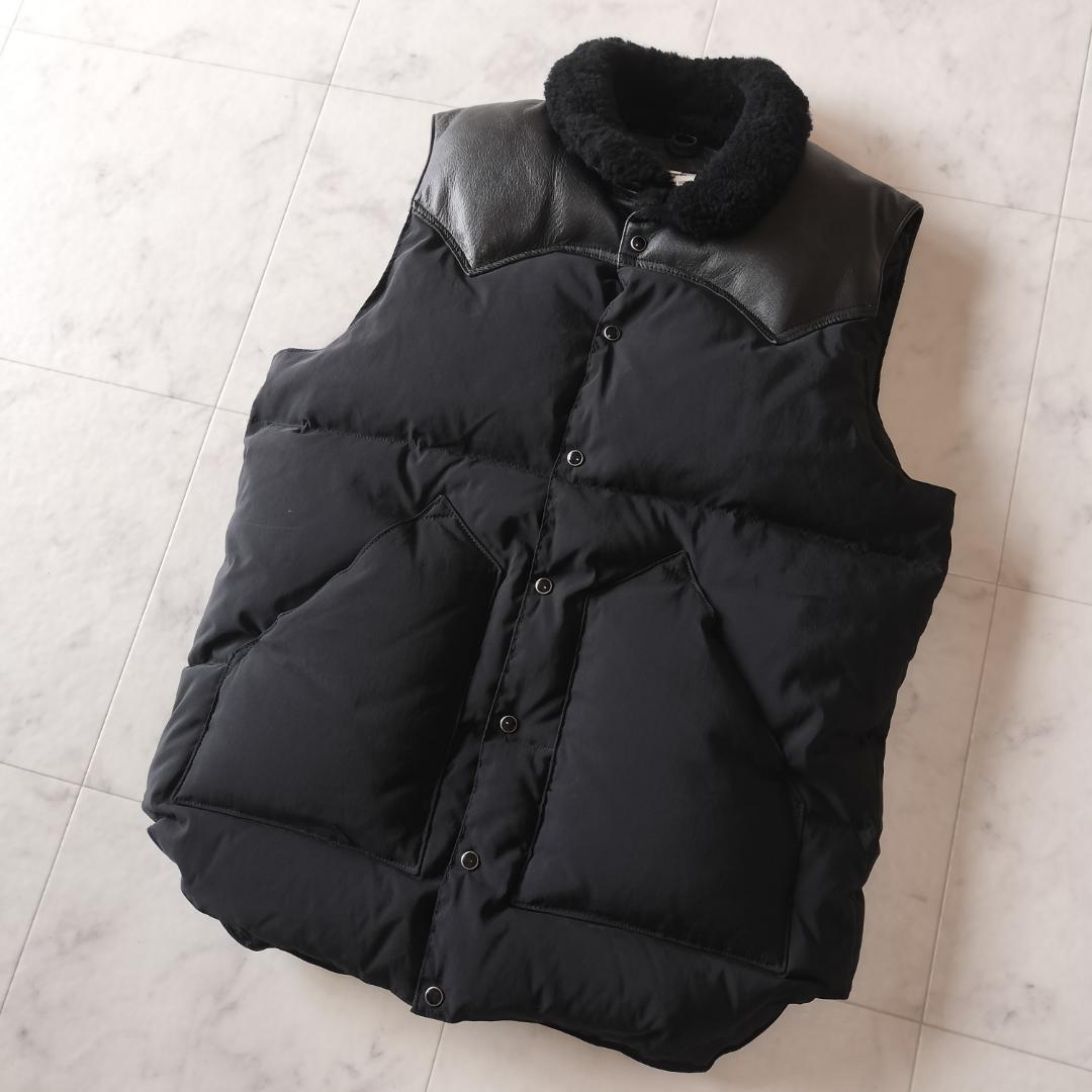 ロッキーマウンテンフェザーベッド クリスティベスト 40 L ブラック 別注 メンズ RockyMountainFeatherbed Christy Vest down vest 日本製拍卖
