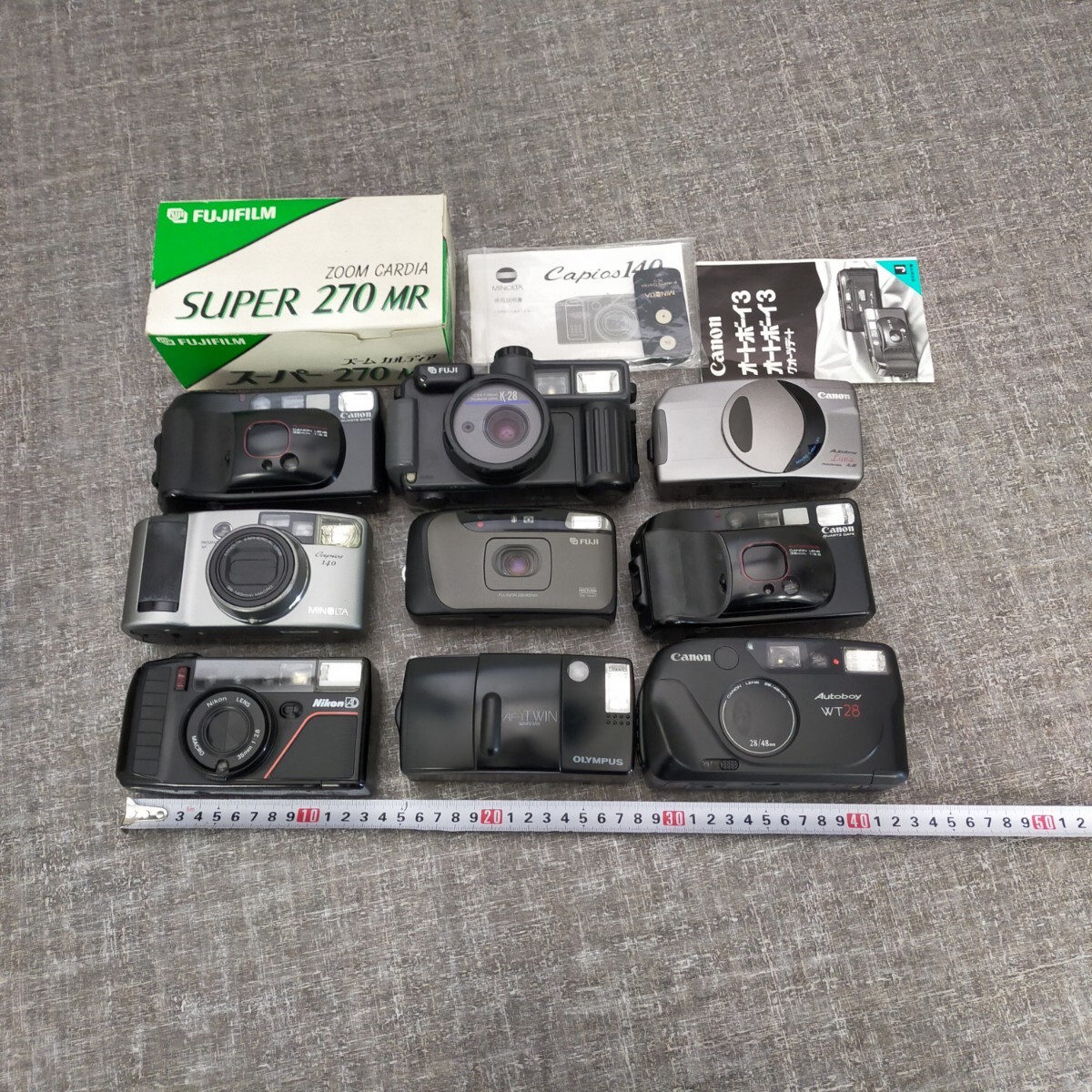 す4141 フィルムカメラ キャノン ニコン オリンパス フジフィルム ミノルタ AUTOBOY LUNA/WT28/3 スーパー 270MR まとめ拍卖