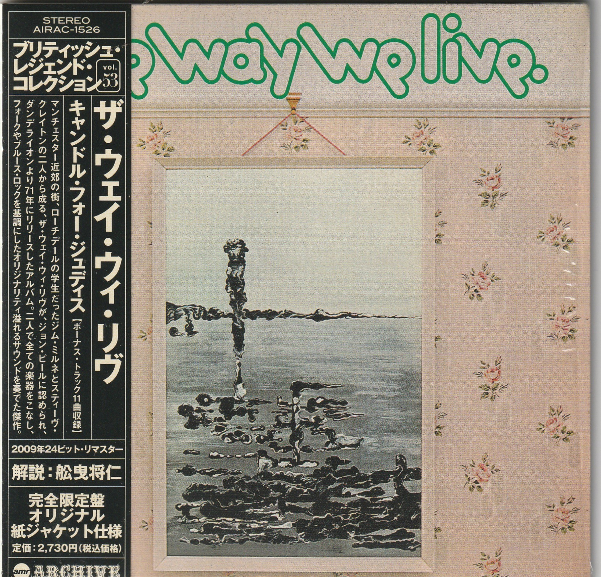 シュリンク付帯付廃盤紙ジャケ美品CD ザ・ウェイ・ウィ・リヴ 「キャンドル・フォー・ジュディス」 AIRAC-1526拍卖
