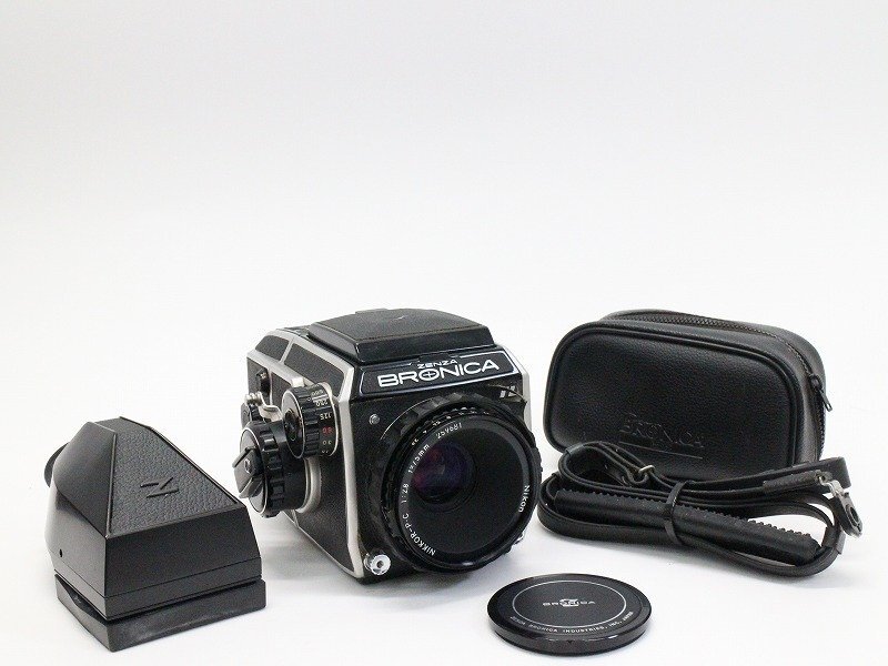 ●○ZENZA BRONICA EC-TL/NIKKOR-PC 75mm F2.8/プリズムファインダー 中判 フィルムカメラ ゼンザブロニカ○●033866001○●拍卖