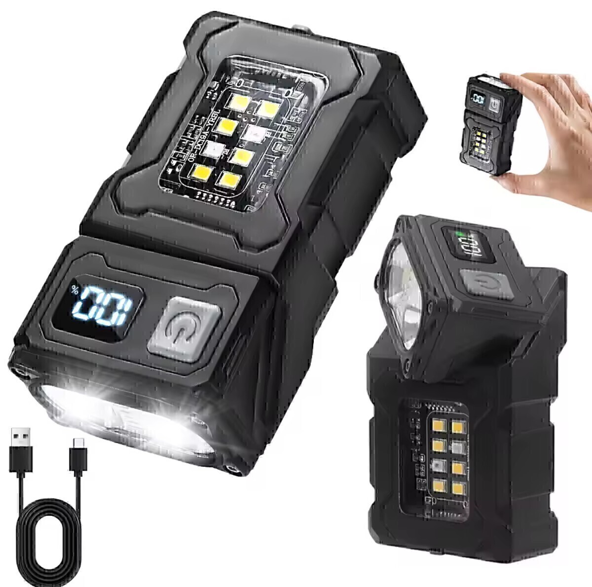 ヘッド回転式2眼LED&COBハイブリットライト拍卖