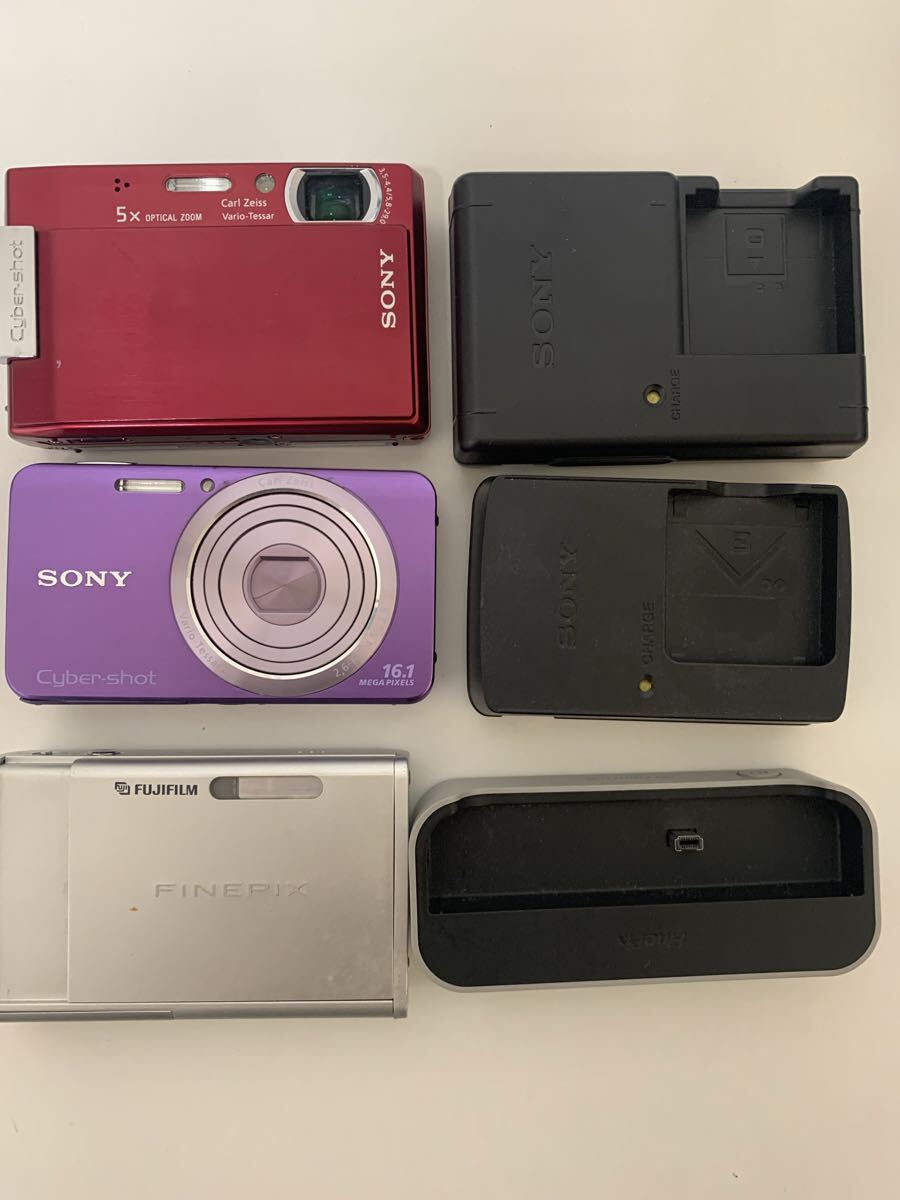 ★デジカメ 3点まとめ SONY Cyber-shot DSC-T100 DSC-W630 FINEPIX Z1 動作未確認 現状品拍卖