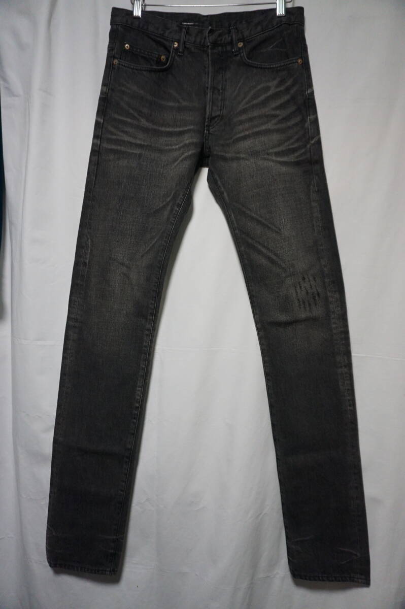 【希少】Dior homme ディオールオム 旧定番 ブラックデニム パンツ ジーンズ 【サイズ29】 コットン100% 未補正フルレングス 補修箇所なし拍卖