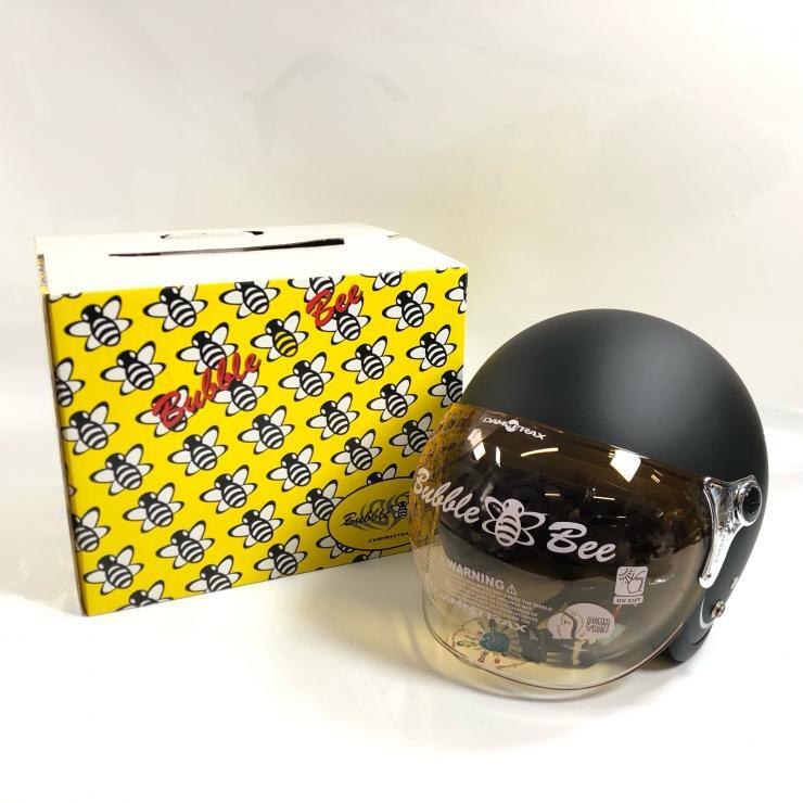 DAMMTRAX ダムトラックス BUBBLE BEE バブルビー バイク用 ヘルメット ジェットヘルメット ブラック レディース サイズフリー 【中古品】拍卖
