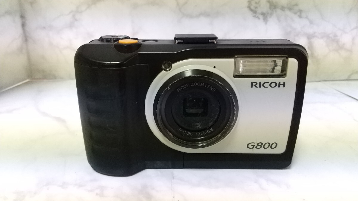 K6206 RICOH G800 コンパクトデジタルカメラ コンデジ/リコー/小型デジカメ/ 簡易動作確認OK 動作品 拍卖