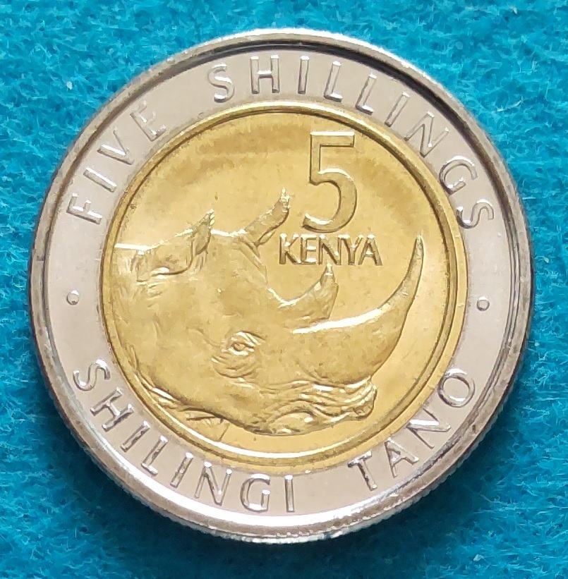 外国 硬貨 ケニア KENYA 5シリング バイメタル拍卖