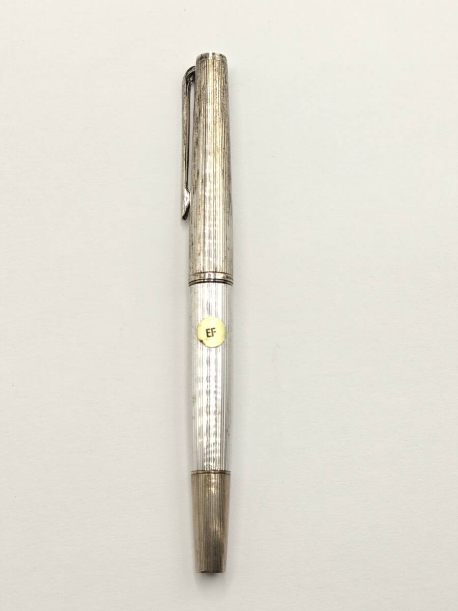 MONTBLANC モンブラン 万年筆 シルバー925 ペン先750 筆記用具拍卖