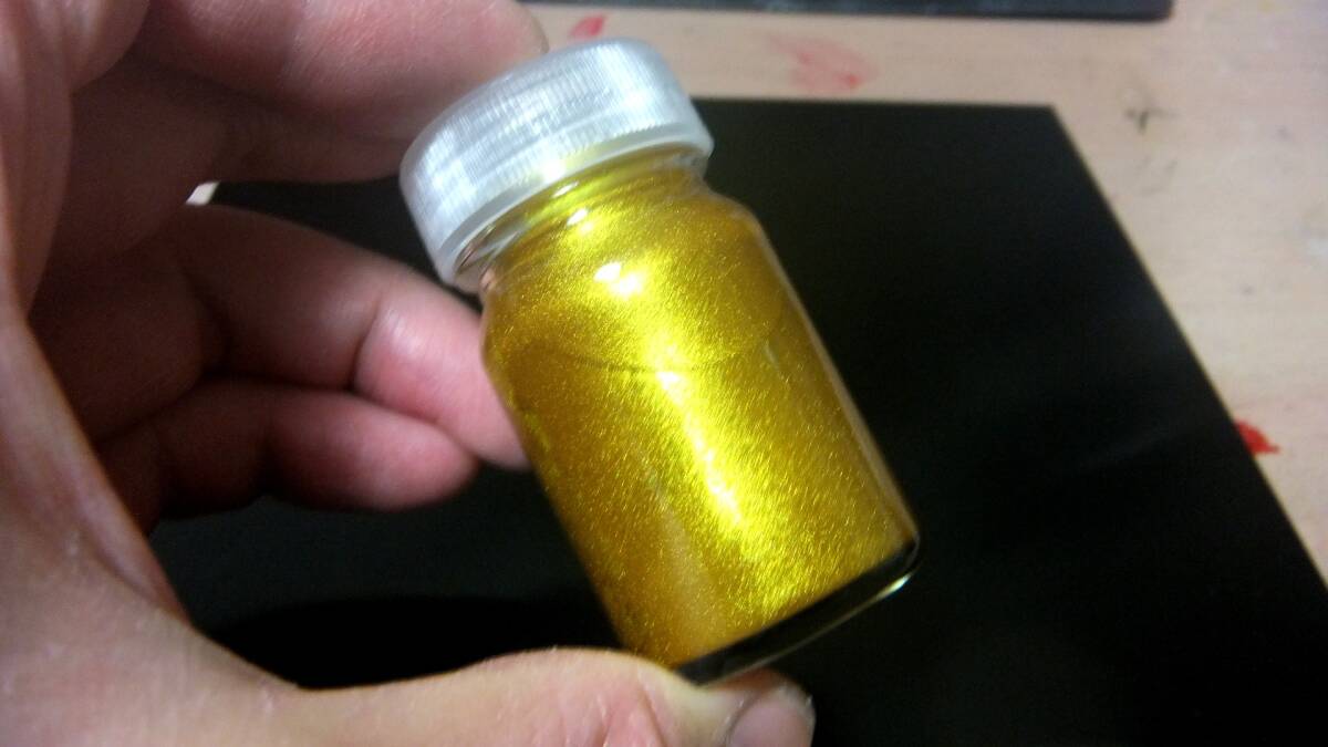 初売り♪ 最先端塗料 【スーパーファインゴールドメタリック】『16ml』拍卖