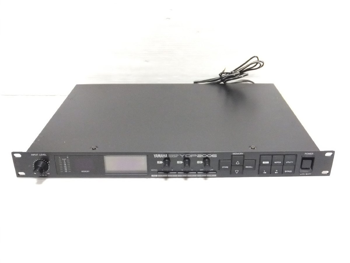 ♪YAMAHA ヤマハ デジタルパラメトリックイコライザー YDP2006 現状お渡し♪通電OK 中古ジャンク品拍卖