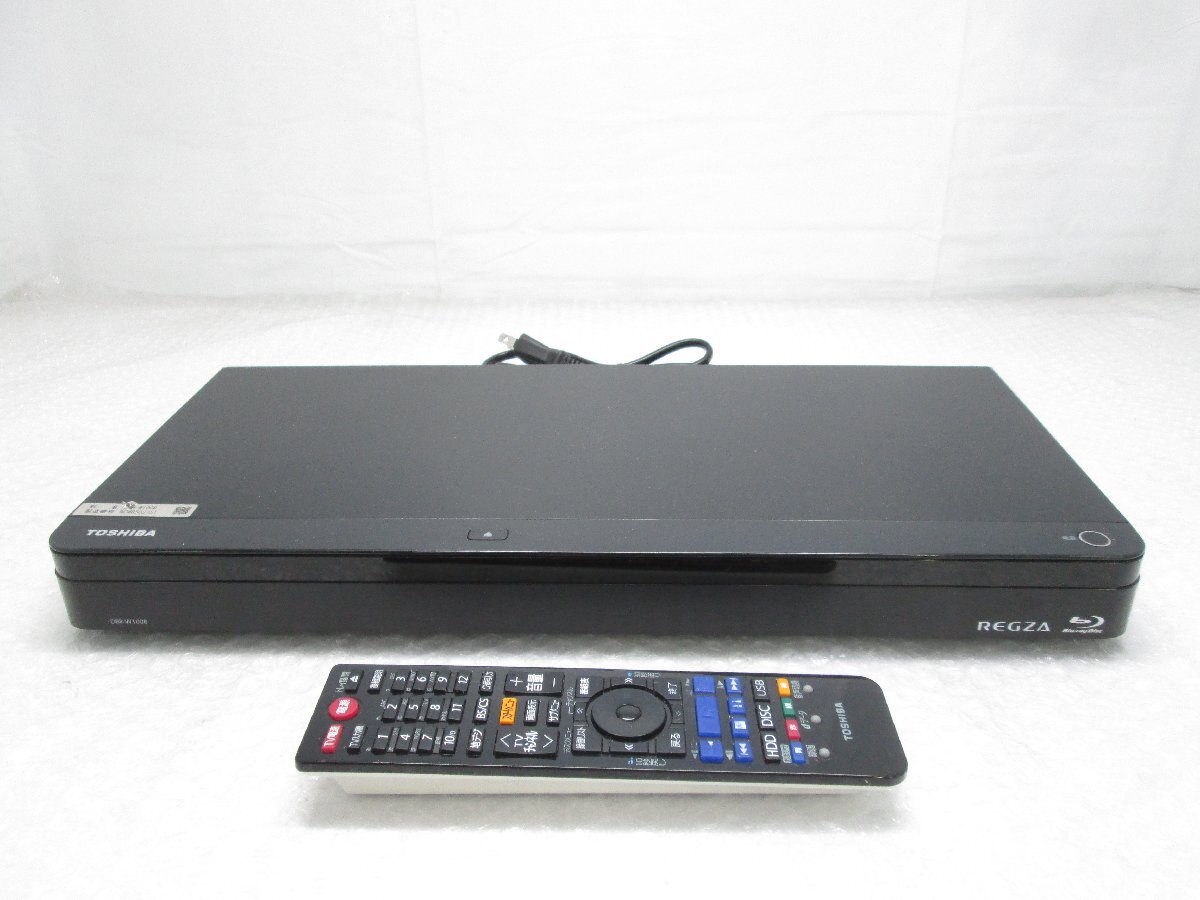 ◎TOSHIBA 東芝 REGZA ブルーレイディスクレコーダー HDD/1TB 2番組同時録画 DBR-W1008 2018年製 リモコン付き w31627拍卖