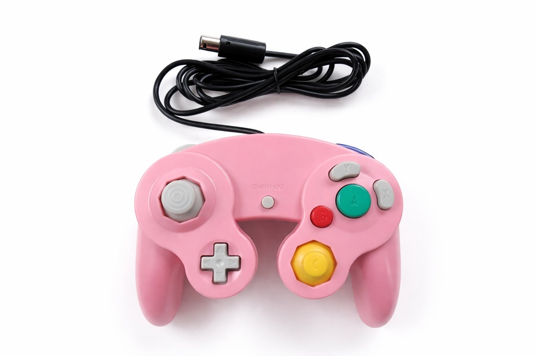 ゲームキューブ Wii 有線 ゲームパッド コントローラー ピンク ジョイスティック 互換品拍卖