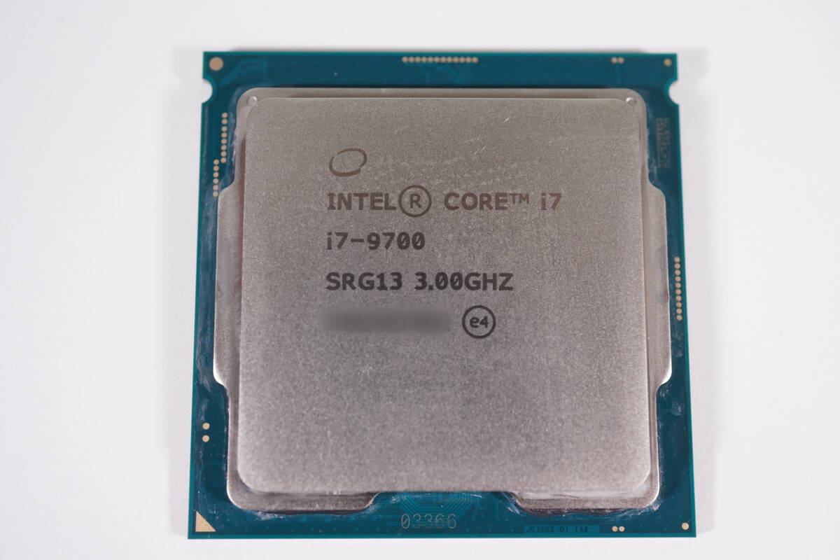 【1円スタート・動作確認済・即納】① Intel Core i7-9700 3.00GHz LGA1151 SRG13 第9世代CPU拍卖