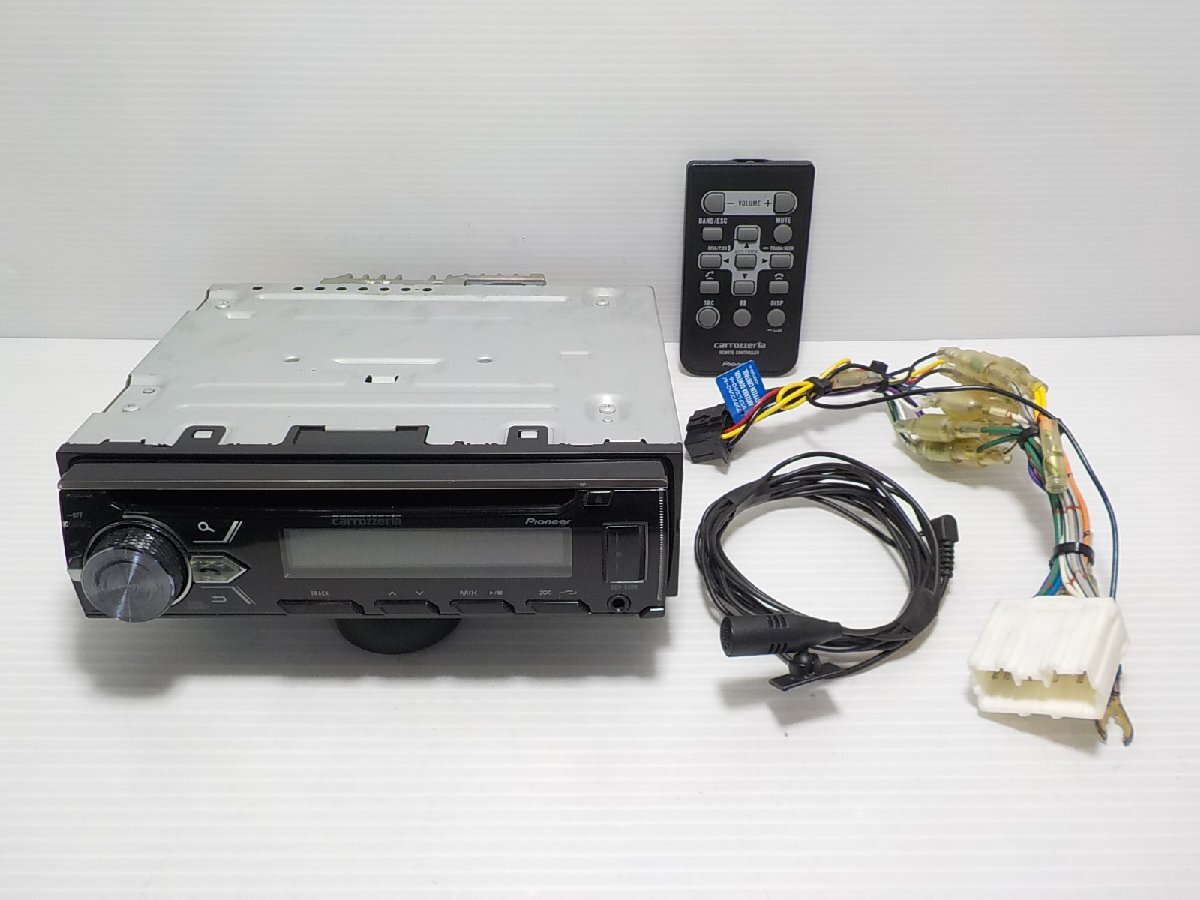 carrozzeria カロッツェリア DEH-5300 CDデッキ CD/USB/AUX/iPod/Bluetooth リモコン マイク付き☆26004992三J1908☆拍卖