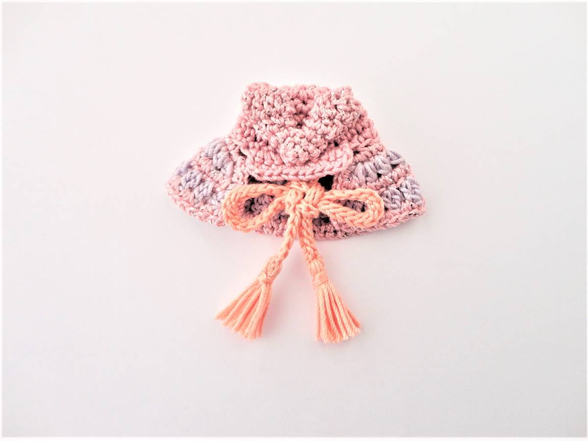 置物にもなる♪小さな兜のブローチ*レース編み*ハンドメイド*a303拍卖