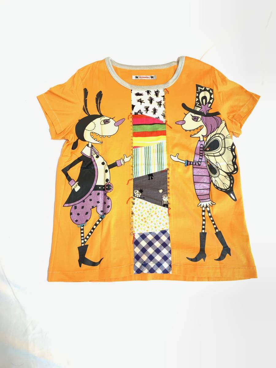 アルベロベロ OLLEBOREBLA オレンジ カットソー Tシャツ拍卖