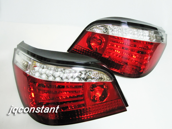 BMW 2004-2007y E60 前期用 ファイバーLEDテールランプ レッドクリア拍卖